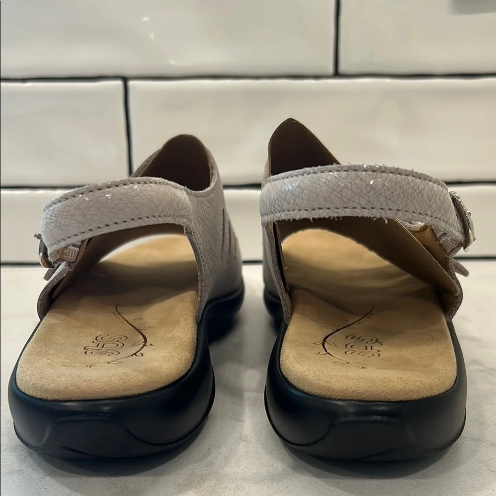 SAS Mystic Web Linen‎ Women's Leather Cream Sandals Tripad Comfort 11N